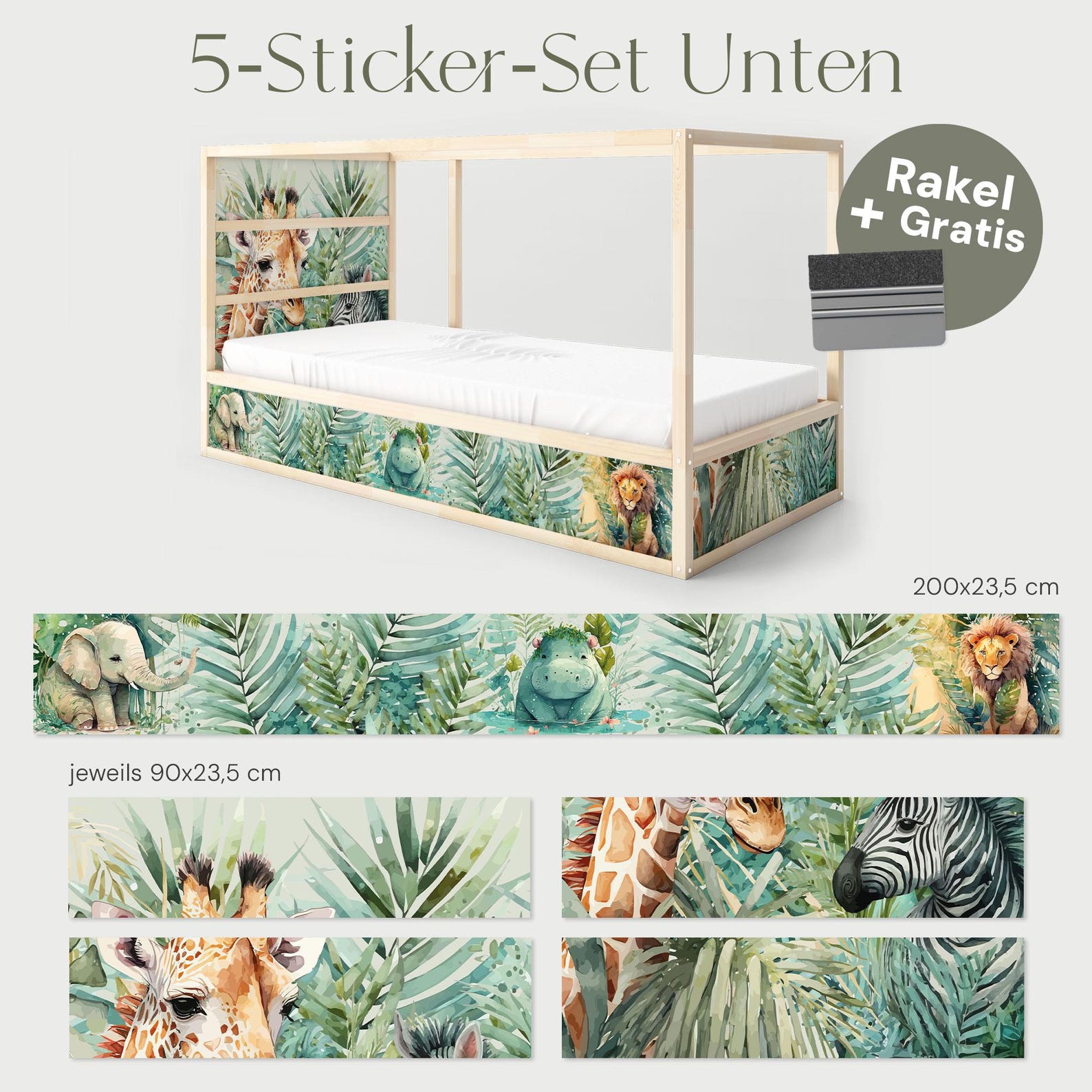 IKEA KURA Bed Sticker Kura Bed Removable Sticker Bunk Bed Children's ...