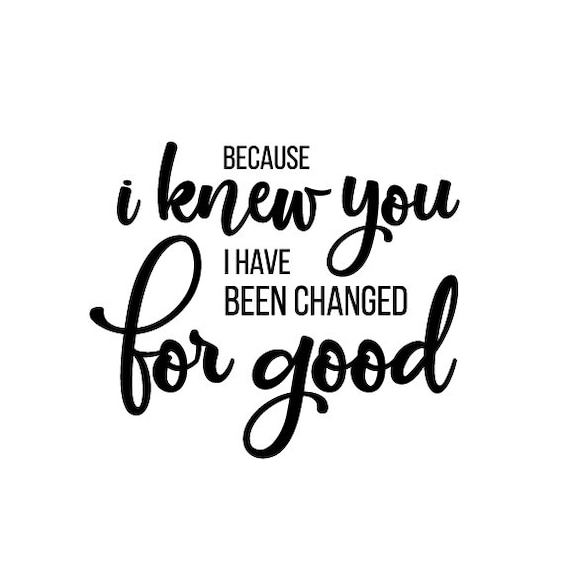 Wicked "for Good" Quote DIGITAL Print - Etsy Israel