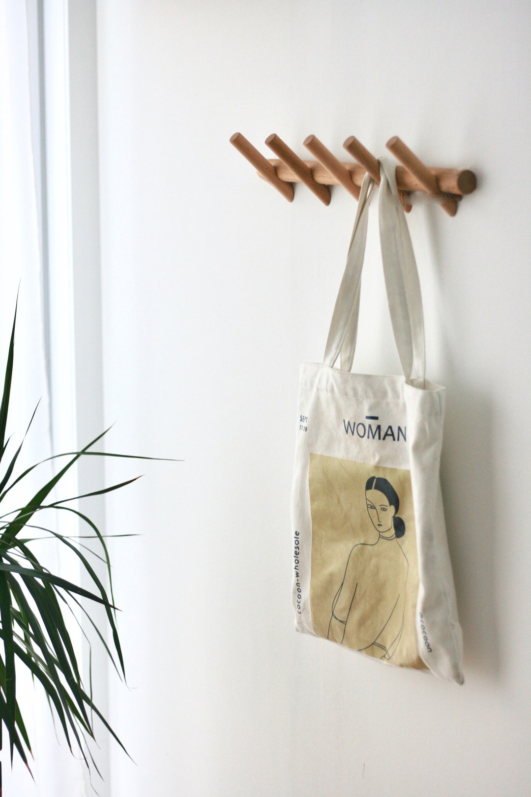 Floating Jacket Rack Anaan Branch Floating Coat Rack 5 Wall Coat Hooks Wood Space Saving ...
