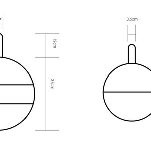 anaan Circle Design gedroogde bloemenkrans muurkrans deurkrans eucalyptuskrans handdoekhouder tijdschriftenhouder metaal zwarte wanddecoratie afbeelding 6