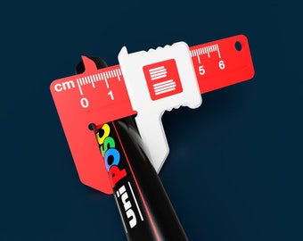 Mini Caliper • Measurement Tool for Markers and Crochet Hooks Diameter • Needle Size Gauge • Useful for Marker/Crochet Holder Custom Orders