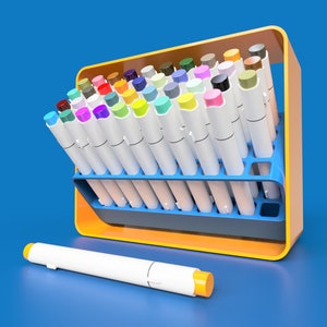 Kunst Marker Organizer • OHUHU • COPIC • Crayola • OLO • Personalisierter Marker Ausstellungsständer und Aufbewahrungshalter