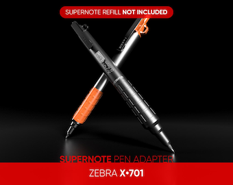 ゼブラ X-701 BP ノック式ペン用交換チップ • ゼブラ X-701 BP をスーパーノート EMR ペンに変換 • スーパーノートリフィル用アダプター