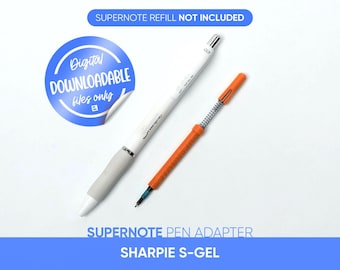 Pen Adapter for Supernote • Digital STL Files Only • Compatible with Sharpie S-Gel Pens • Convert your S-Gel into a Supernote digital pen