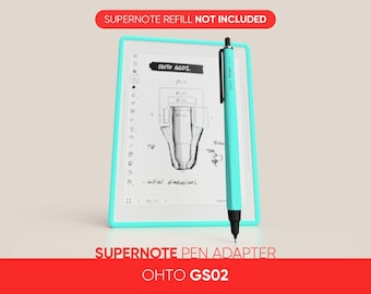 Supernoteリフィル用アダプター • OHTO GS02セラミックローラーゲルPG-M05NPペンと互換性があります • ohto GS02をSupernote EMRペンに変換します
