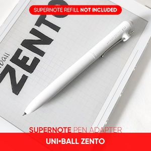 May include: White Supernote pen adapter for use with Uni-Ball Zento pens. The adapter is compatible with the Supernote A5X and A6X.