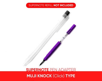 MUJI Knock Type Adapter for Supernote • Compatible with MUJI Knock Type Pens • Convert MUJI Click pen into a Ratta Supernote digital pen