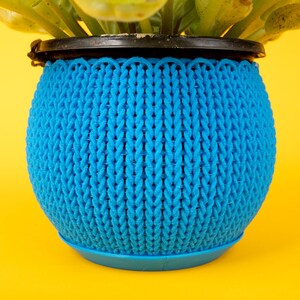 Knit Planter Container • 3.25 Inch Small Planter Container - Etsy