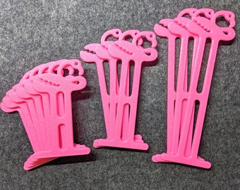 12 個のフラミンゴ ボビン パーソナライズされた楽しい鮮やかな色、12 個セット