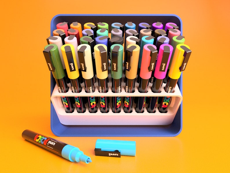 Marker Organizer for POSCA PC-1MR • Personalized Paint Pens and Paint ...