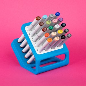 Art Marker Pen Organizer Tray Stand Durable Fits Copic Horizontal Hold –