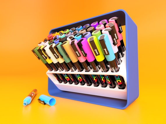 POSCA Marker Organizer 1M, 3M, 5M Personalized Paint Pens and Paint Marker  Display Stand and Storage Holder 