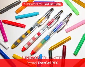 スーパーノートリフィル用エナージェルRTXアダプター • ぺんてるエナージェルRTXペンに対応