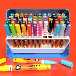 Organizer for MOLOTOW Markers • Personalized Paint Pens and Paint Marker Display Stand and Storage Holder