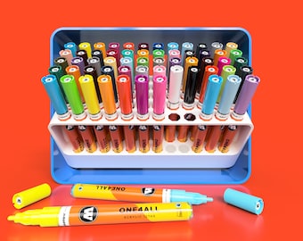 Organizer for MOLOTOW Markers • Personalized Paint Pens and Paint Marker Display Stand and Storage Holder