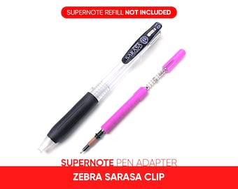Zebra Sarasa Adapter for Supernote • Compatible with Sarasa Clip Gel Retractable Pens • Convert your Sarasa to a Ratta Supernote digital pen