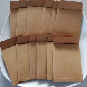 Umschläge 6 oder 12 Stk. kleine Briefumschläge, Kraftpapier