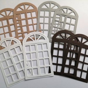 8 x Stanzteile Tür Fenster Set KartenauflegerScrapbooking Junk Journal **Auswahl