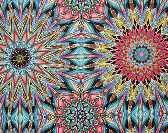 0.6 m kaleidoscope motif fabric