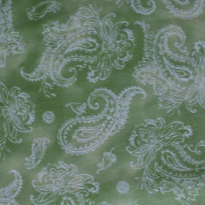 Paisleymuster, Blätter Stoff, 50cm, Baumwolle, grün Bild 1