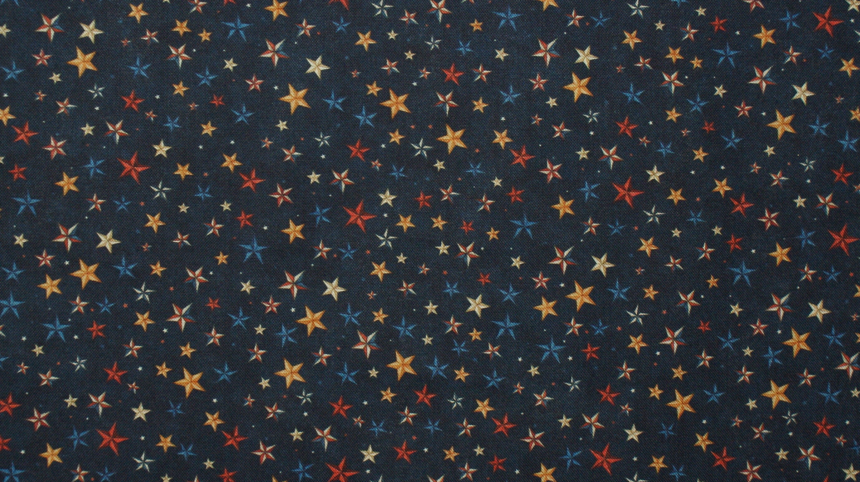 18.80eurometer Fabric With Stars Blue Cotton - Etsy Denmark