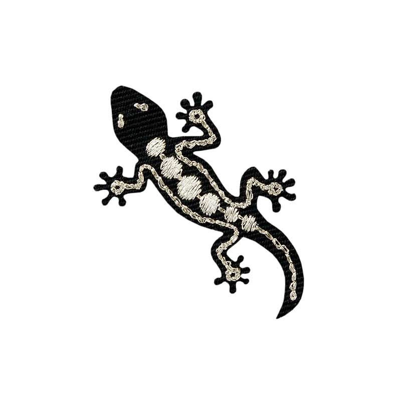 Image De Repassage Lezard Noir Avec Des Accents Argentes Etsy France Image De Repassage Lezard Noir Avec Des Accents Argentes Etsy France