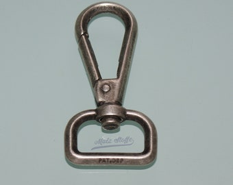 Karabiner Farbe Silber, 25mm breit