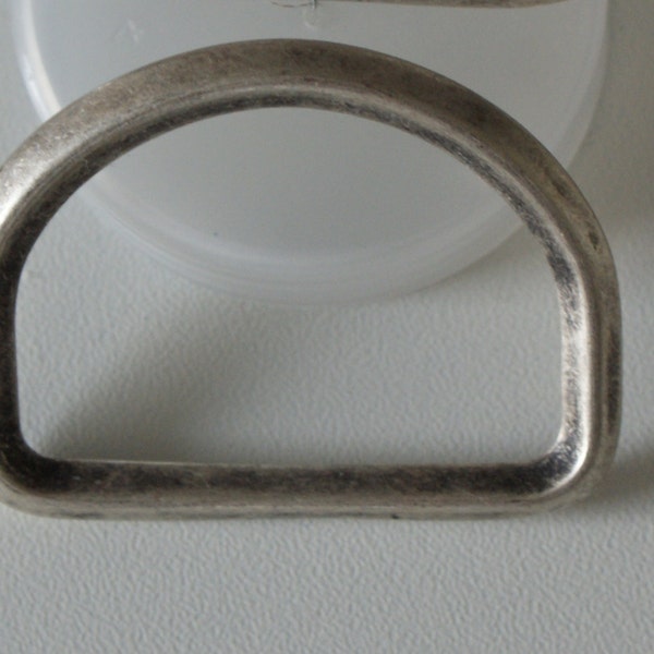 D-Ring 40mm, Farbe silber , matt