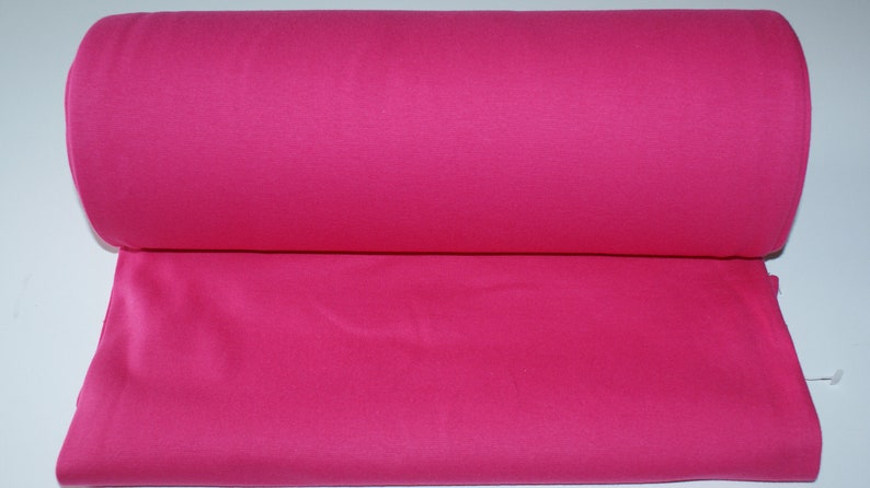 0.5m Bündchenstoff pinkfarben Bild 1