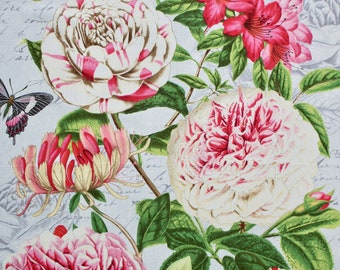 Panel Blumen Motiv Stoff, 57cm, Baumwolle