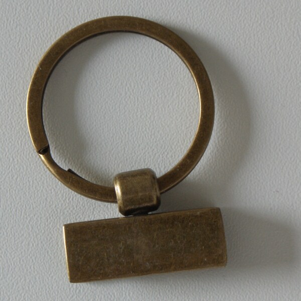 Schlüsselring mit Bandhalterung, 3cm, gold