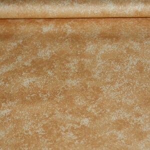 Cotton fabric 0.5 m, color brown/mottled ochre image 1