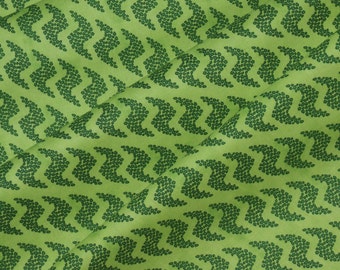 0,5 m, tissu à motif safari vert, coton