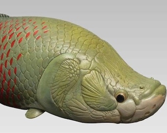 Super Q Pirarucu Arapaima fish Resin figurine figure model