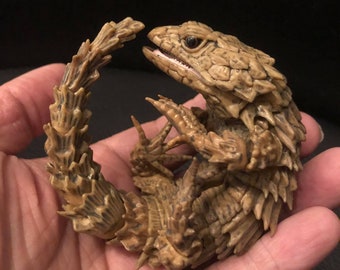 Armadillo Girdled Lizard animal PVC Action Figure model (Secret item, real color)