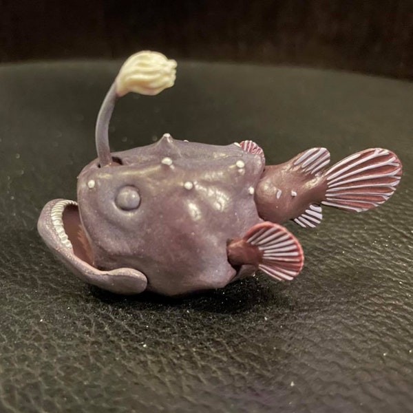 Deep Sea Anglerfish Angler fish animal PVC Action Figure Model with Joints