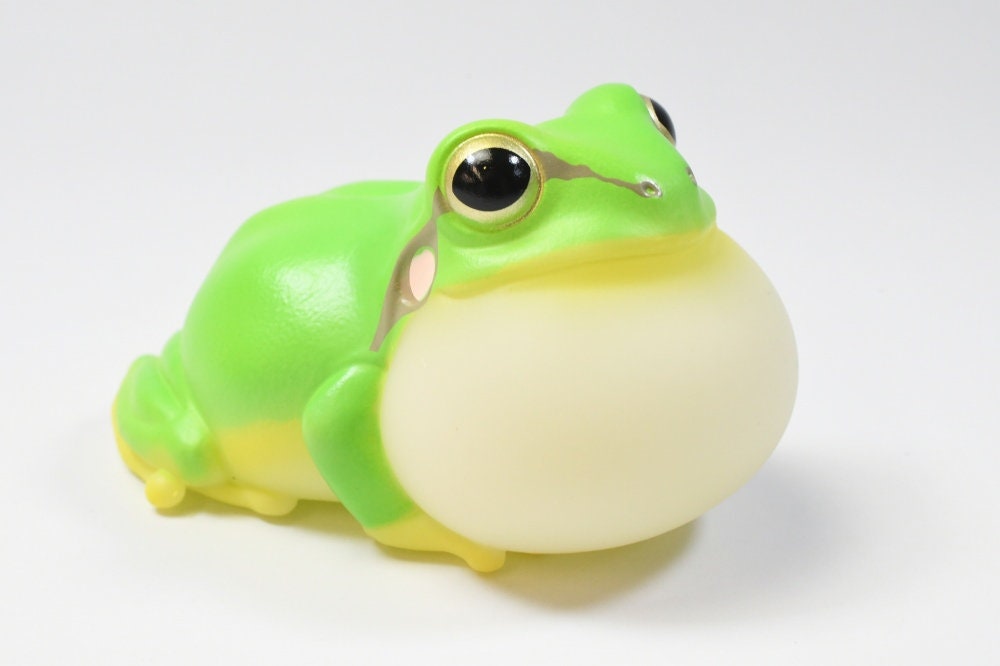 Frog, Green Tree Frog, Plastic Toy, Realistic, Figure, Model