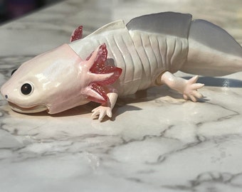 Japan Q Axolotl Salamander PVC-actiefiguurmodel met gewrichten (10 cm) A