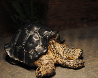 Resting Galápagos Galapagos Giant Land Tortoise  Resin Replica Model Figurine Figure 10cm+-