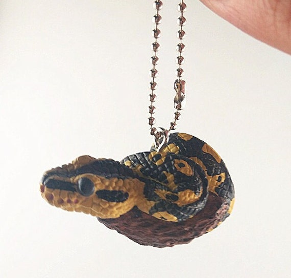 Japan Ball Python Snake Resin Mini Figurine Figure Model 