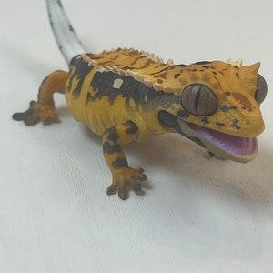 Japan Q Crested Gecko Lizard PVC Action Figure Model With Joints 10cm ...