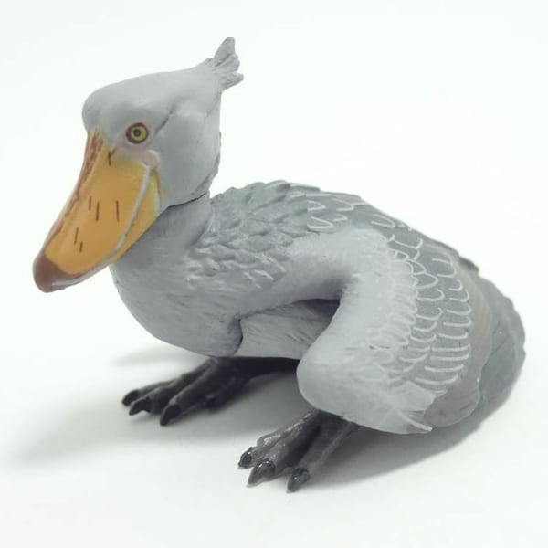 Japon, tête de baleine, cigogne, bec-en-sabot, oiseau, figurine PVC