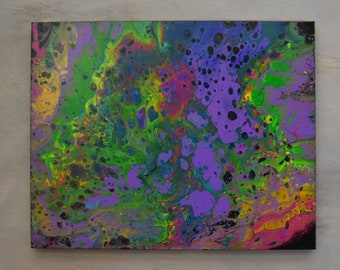16 x 20 Acrylic Pour Painting