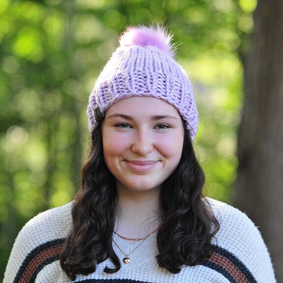 Lavender Toque Winter Beanie Soft 