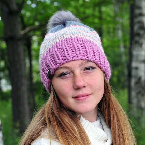 Lavender Toque Winter Beanie Soft 