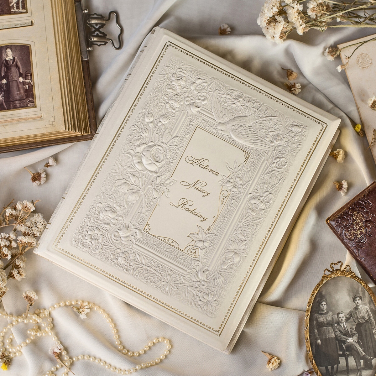 Leather Wedding Photo Album With Custom Engraving | Handmade