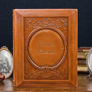 Family Album Memory Book Genuine Leather Scrapbook 14th / 25th Wedding Anniversary Gift for Couple Keepsake Gift