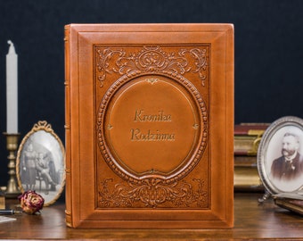 Familienalbum Erinnerungsbuch Echtleder Sammelalbum 14. / 25. Hochzeitstag Geschenk für Paar Andenken Geschenk