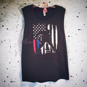 Red Line * Blue Line Flag * Hockey * Tee or Tank