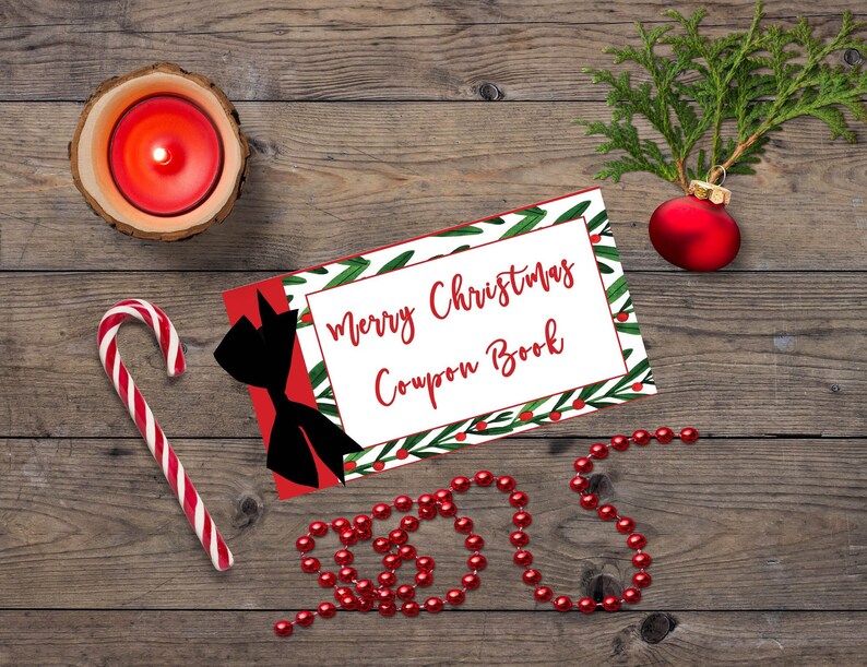 Happy Birthday Coupon Book, DIY Printable Coupons, Valentine Coupon